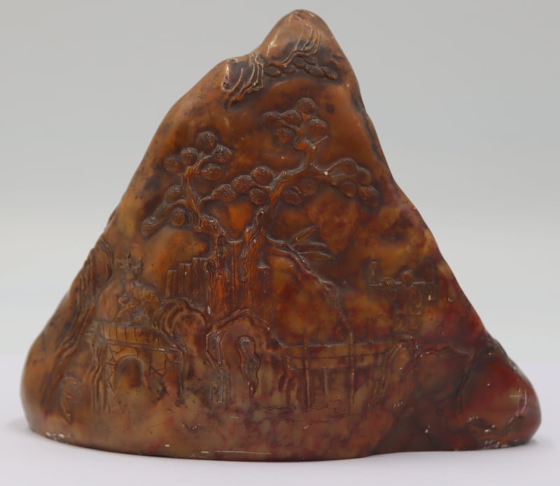 SIGNED CHINESE SHOUSHAN STONE