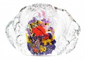 SIGNED CHRIS HEILMAN ART GLASS