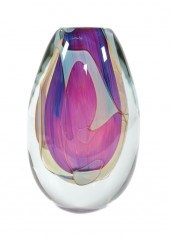 SIGNED CHRIS HEILMAN ART GLASS