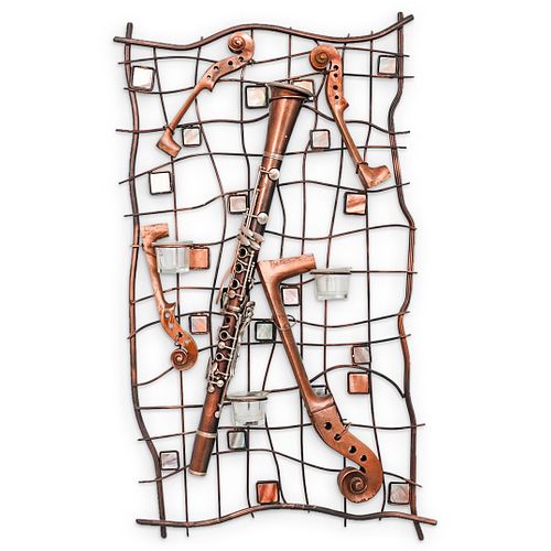 SIGNED CLARINET WALL ART METAL