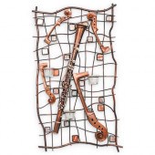SIGNED CLARINET WALL ART METAL