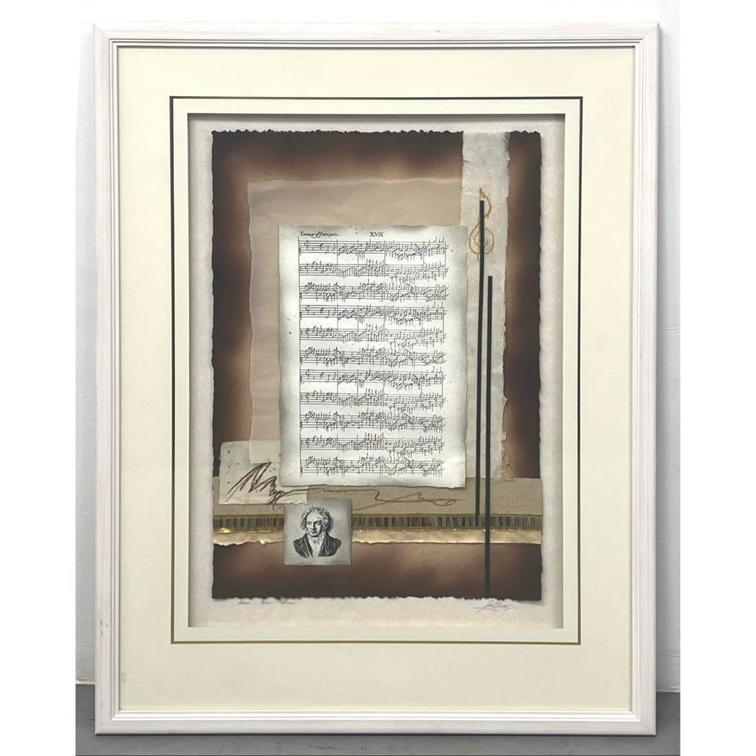 Signed Collage. "Music, Music,