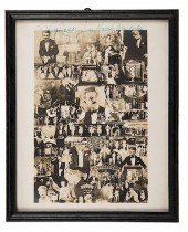 SIGNED COLLAGE PHOTOGRAPH OF B