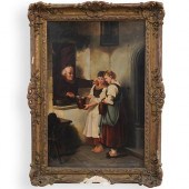 SIGNED CONTINENTAL OIL ON CANV
