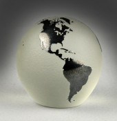 Signed Correia Glass Paperweig