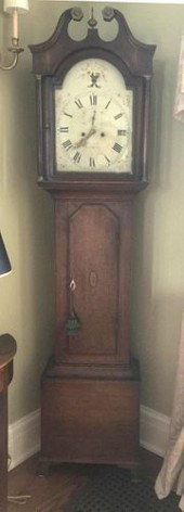 SIGNED ENGLISH OAK GRANDFATHER