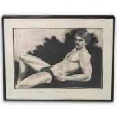 SIGNED EROTIC MALE SKETCHDESCR