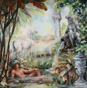 SIGNED ESPINOSA OIL ON CANVAS