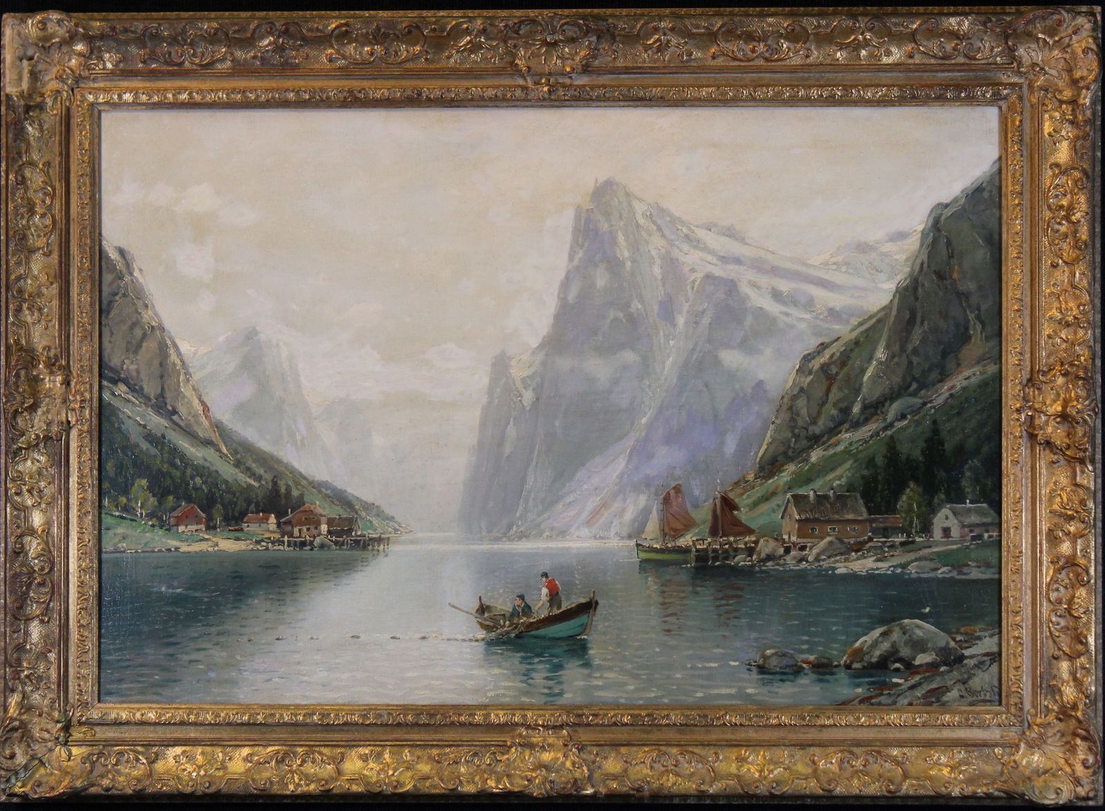SIGNED, EUROPEAN SCHOOL MOUNTAIN