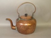 SIGNED "F. MILLER" COPPER TEA