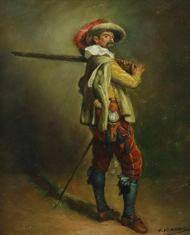 SIGNED F. VERNOS CAVALIER OIL
