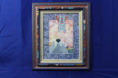 SIGNED FRAN LARSEN PAINTING<br