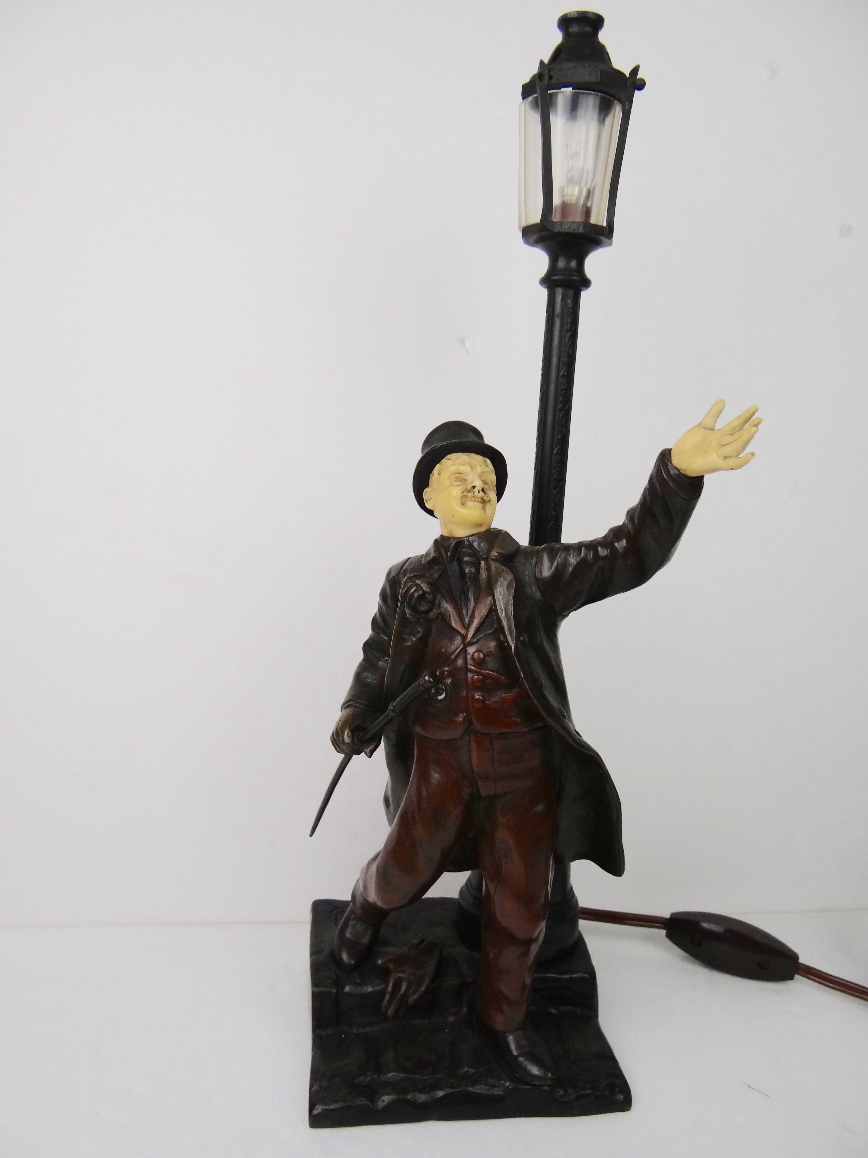 SIGNED FRENCH BRONZE GENTLEMEN BY