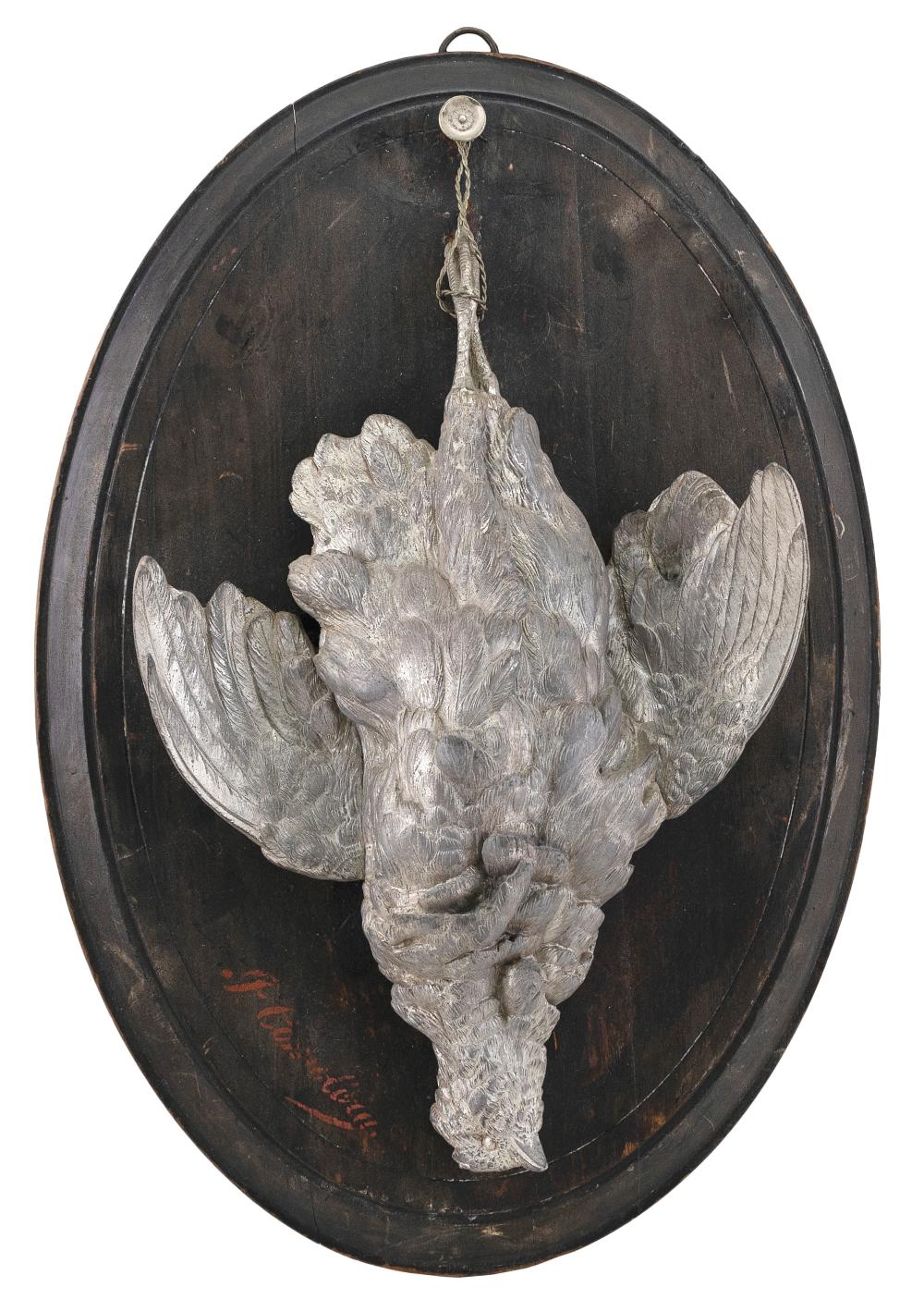 SIGNED GAME BIRD PLAQUE LATE