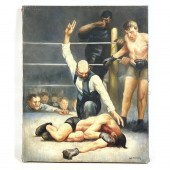 Signed Geo Bellows Painting on