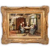 SIGNED GERMAN PORCELAIN PLAQUE