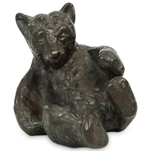 SIGNED "G.M" BRONZE BEAR