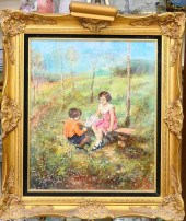 SIGNED GOYA OIL PAINTING ON CA