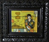 SIGNED GUSTAVE KLIMT GOUACHE O