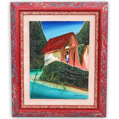SIGNED HAITIAN ACRYLIC PAINTING