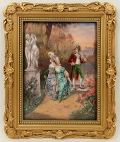 SIGNED HAND ENAMELED LIMOGES C