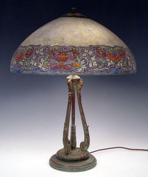 SIGNED HANDEL TABLE LAMP 6751: