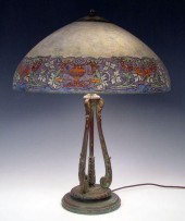 SIGNED HANDEL TABLE LAMP 6751: