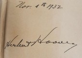 SIGNED HERBERT HOOVER BOOKSign