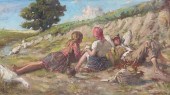 SIGNED, HUNGARIAN SCHOOL PAINT