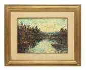 SIGNED IMPRESSIONIST STYLE LAN