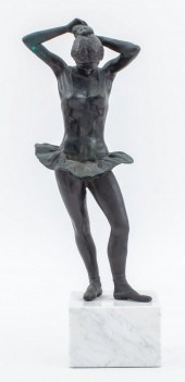 SIGNED IMPRESSIONISTIC BRONZE