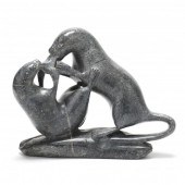 SIGNED INUIT SOAPSTONE CARVING