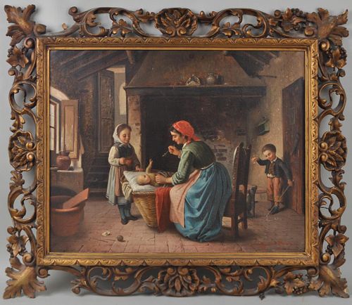 SIGNED ITALIAN O/C GENRE