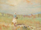 SIGNED ITALIAN SCHOOL OIL PAIN