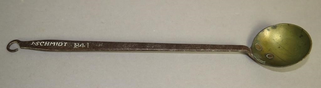 SIGNED "J. SCHMIDT" BRASS & IRON