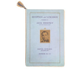 SIGNED JACK DEMPSEY LUNCHEON P