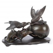 SIGNED JAPANESE MEIJI BRONZE G