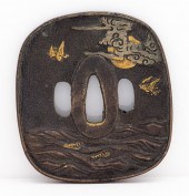 SIGNED JAPANESE TSUBA WITH NAT
