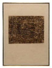 SIGNED JEAN DUBUFFET ABSTRACT