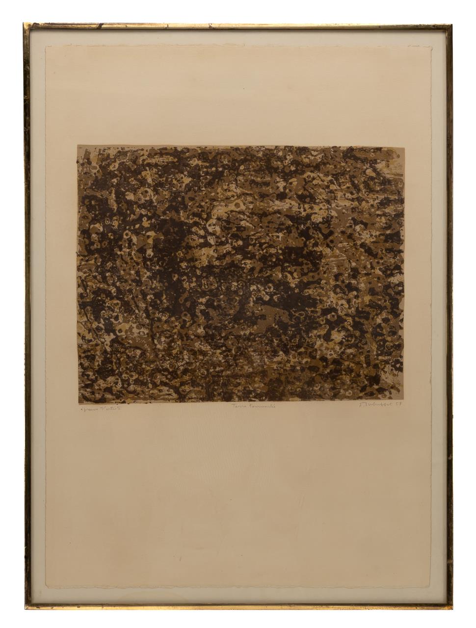 SIGNED JEAN DUBUFFET ABSTRACT