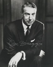 SIGNED JOE DIMAGGIO PHOTOGRAPH