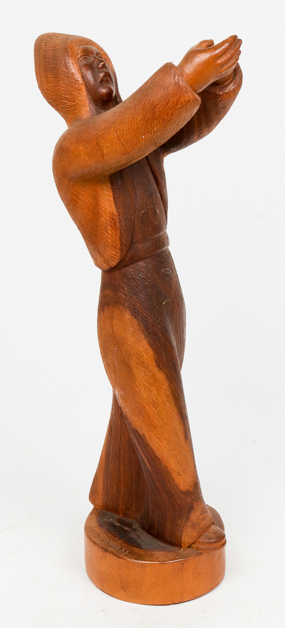 SIGNED KAHAN "SAINT" FOLK ART