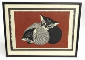 Signed ''Kaoru Kawana'' woodbl