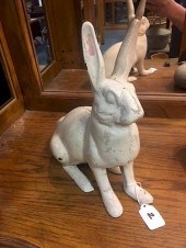 SIGNED KRAMER CAST IRON RABBIT