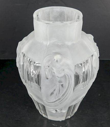 SIGNED "LALIQUE, FRANCE" CLEAR &