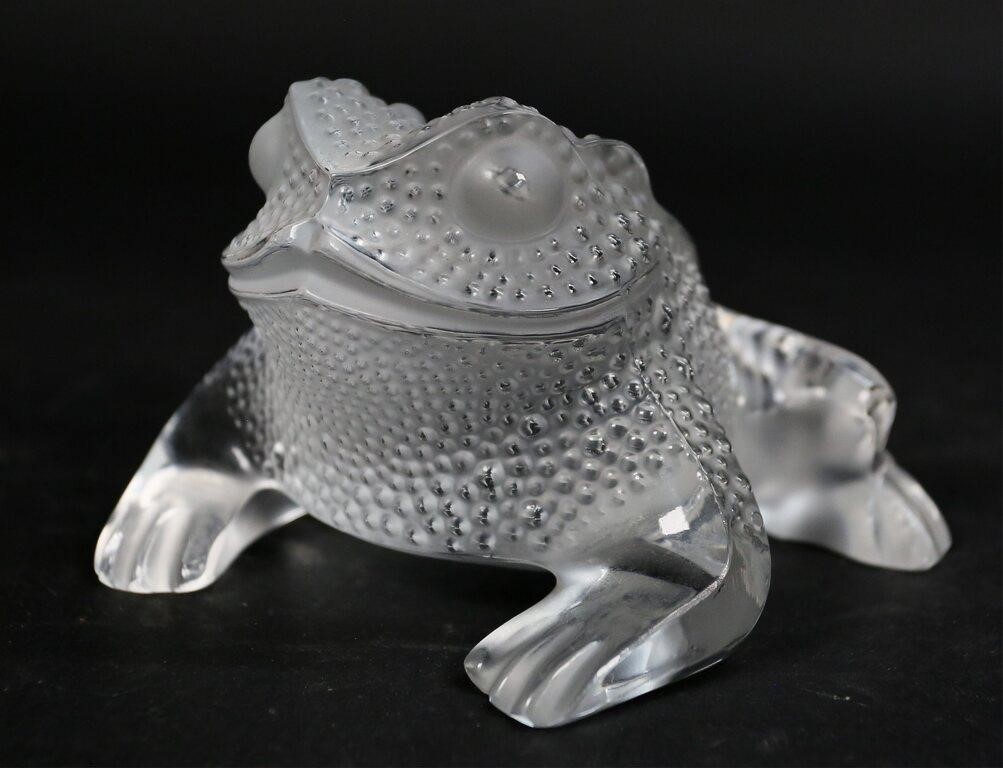 SIGNED LALIQUE FRANCE GREGOIRE