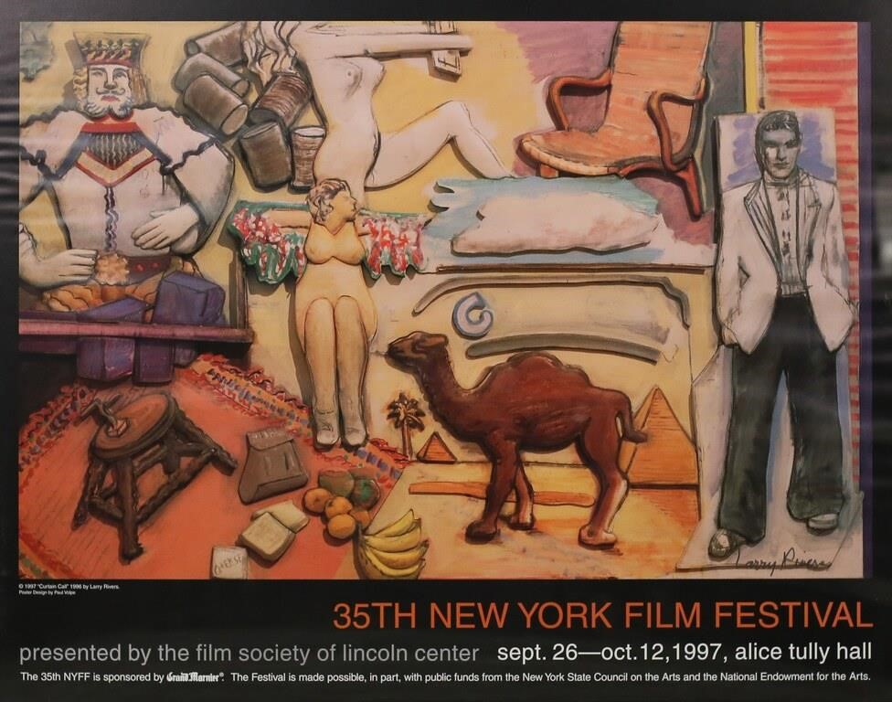 SIGNED LARRY RIVERS 1997 NY FILM