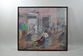 SIGNED LEO ROONEY OIL ON CANVA