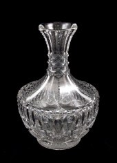 SIGNED LIBBEY CUT GLASS CARAFE