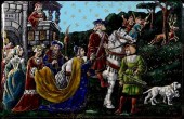SIGNED LIMOGES ENAMEL ON COPPE